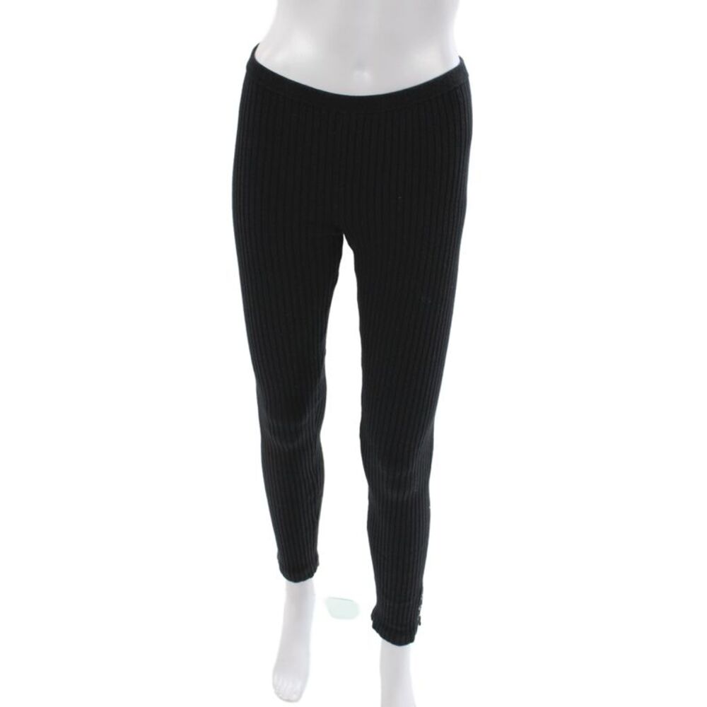 J. Mclaughlin Womens Ankle Black Striped Leggings Size S